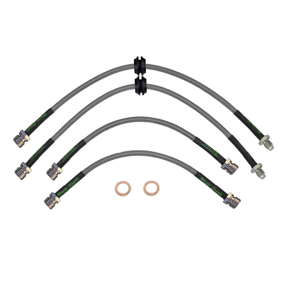 Porsche 924 944 Stainless Steel Braided Brake Hoses