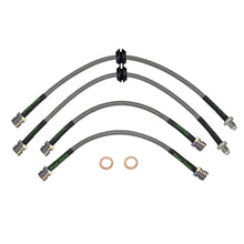 set of 4 stainless steel braided brake hoses