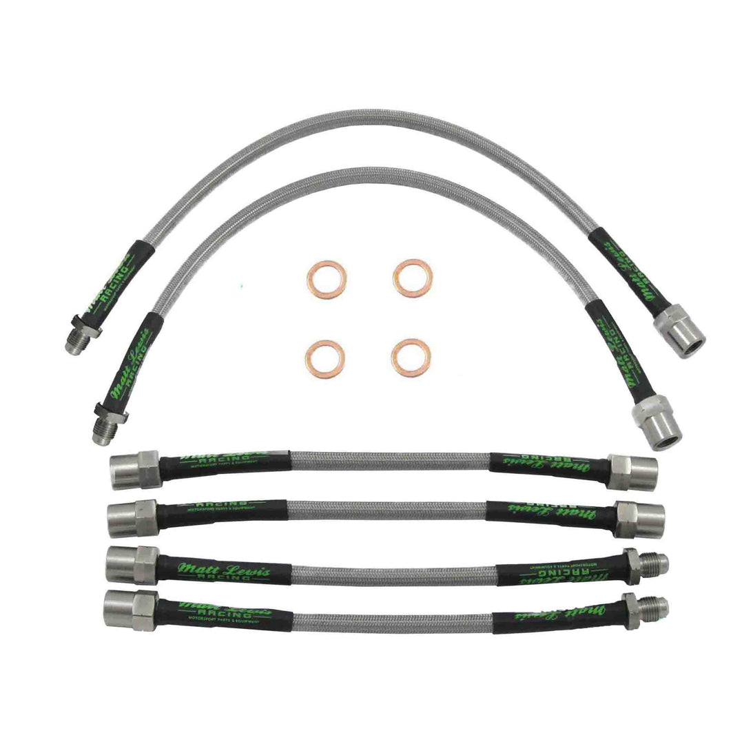 Flexibles de frein tressés en acier inoxydable pour VW Golf MK2