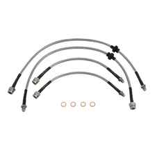 set of 4 stainless steel braided brake hoses