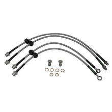 set of 4 stainless steel braided brake hoses