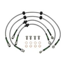 set of 4 stainless steel braided brake hoses