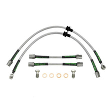 set of 4 stainless steel braided brake hoses