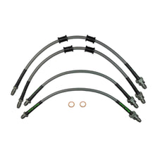 set of 4 stainless steel braided brake hoses
