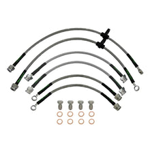 set of 4 stainless steel braided brake hoses