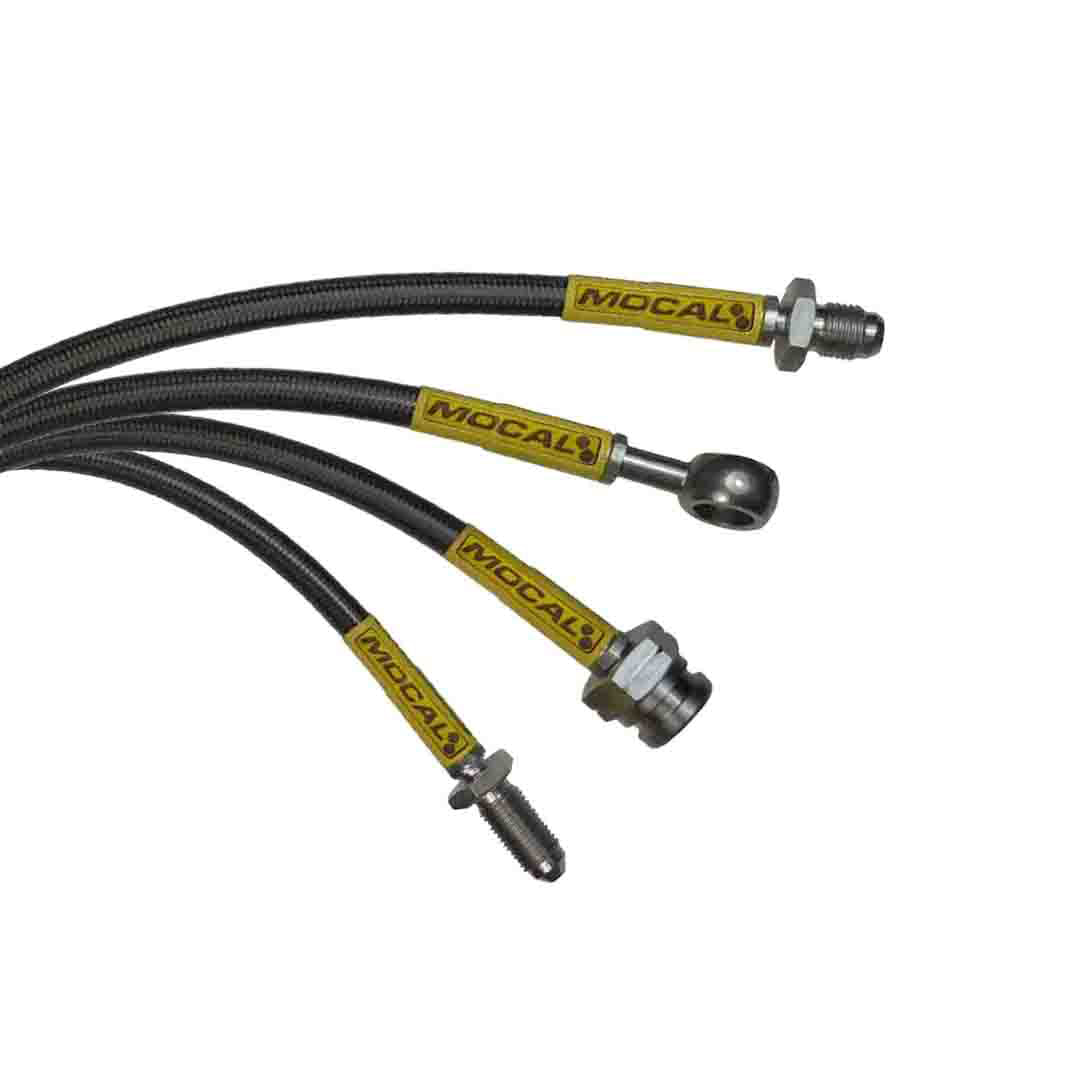 Flexibles de frein tressés en acier inoxydable Mocal pour Ford Granada Sierra
