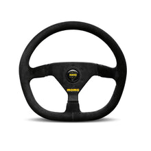 MOMO MOD.88 Flat Bottom Black Suede Racing Steering Wheel