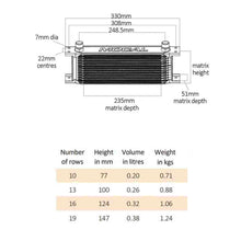 Mocal oil cooler sizing chart