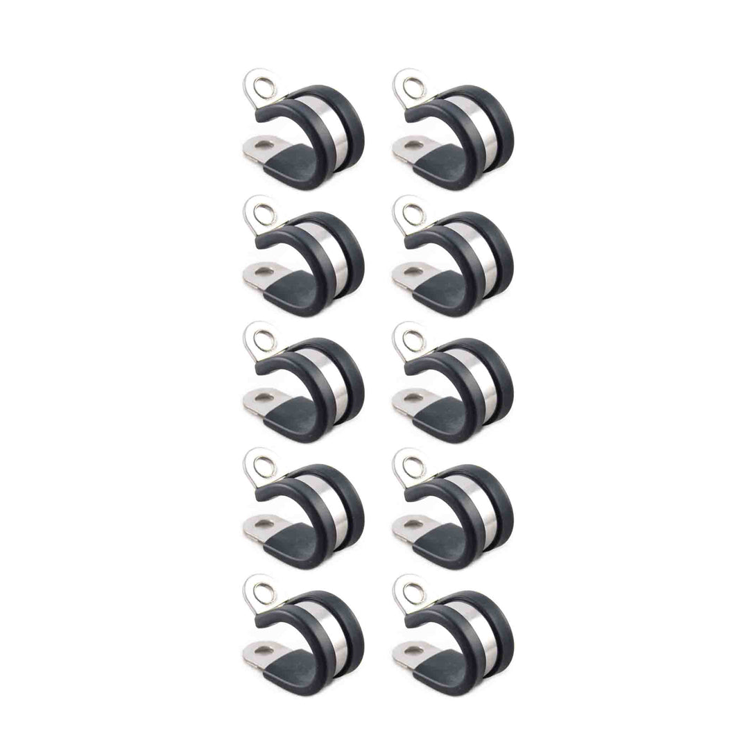 13 mm gummierte Schlauch-P-Clips