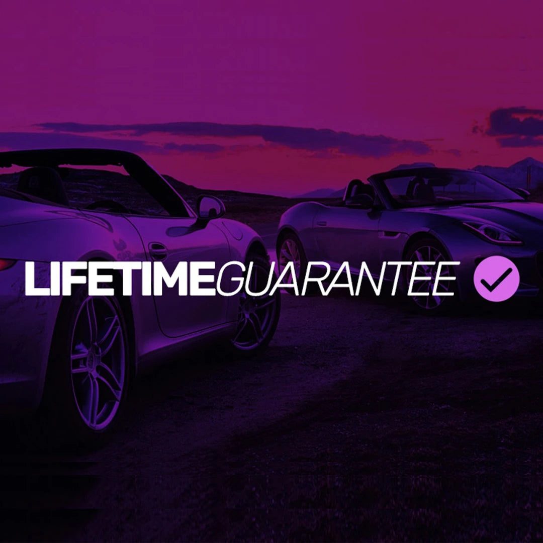 A Powerflex promo banner to advertise lifetime guarantee