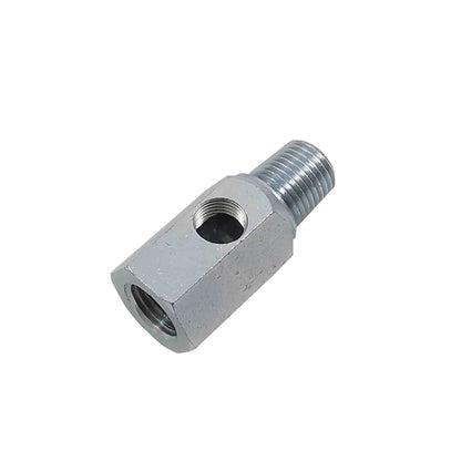 Oil pressure gauge t-piece on a white background