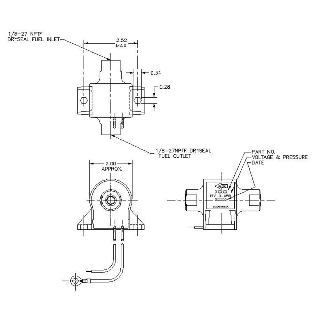 Facet 60104 Niederdruck-Posi-Flow-Kraftstoffpumpe