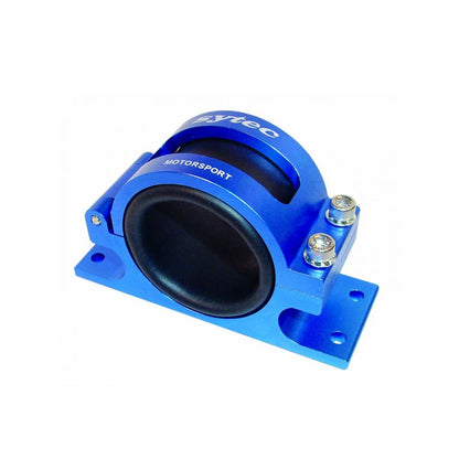 Syetc aluminium fuel pump and filter mounting bracket with a foam sleeve insert