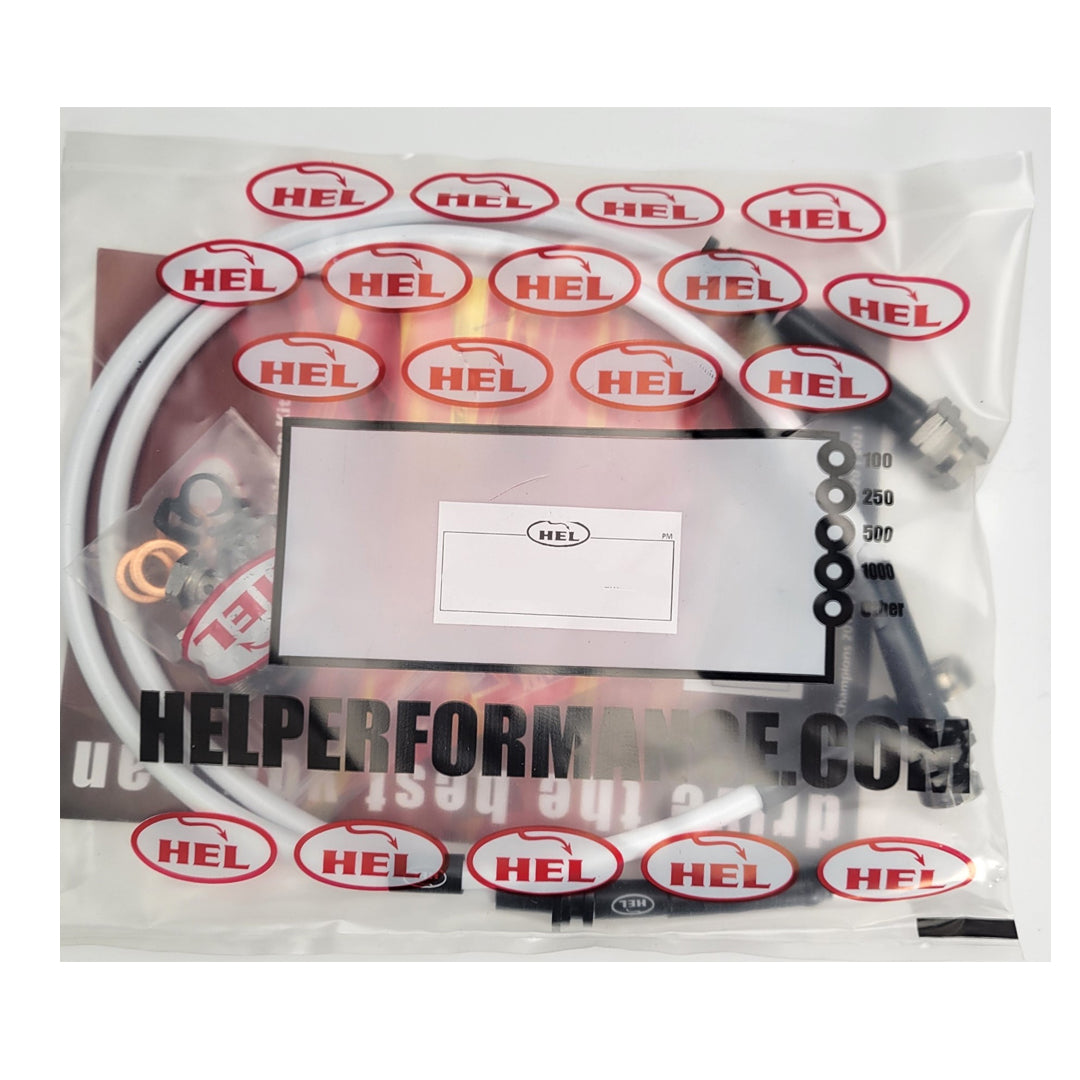 HEL Audi A3 S3 MK2 Stainless Steel Braided Brake Hoses White