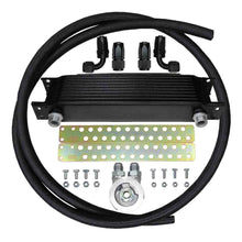 Black nylon Stainless steel braided hose oil cooler kit fitting parts