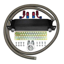 Stainless steel braided hose oil cooler kit fitting parts