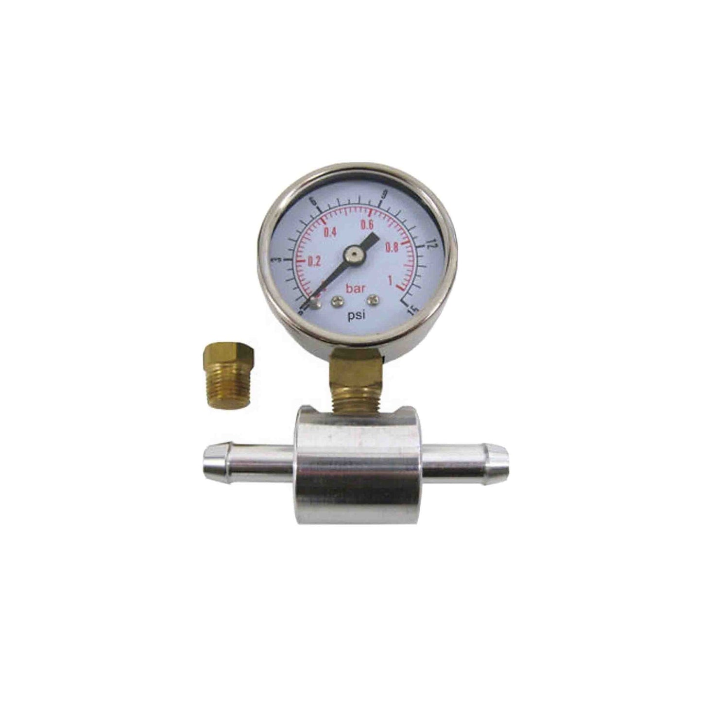 Sytec Niederdruck-Kraftstoffanzeige und 8-mm-Adapter