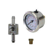 Manomètre de carburant haute pression Sytec et adaptateur 8 mm